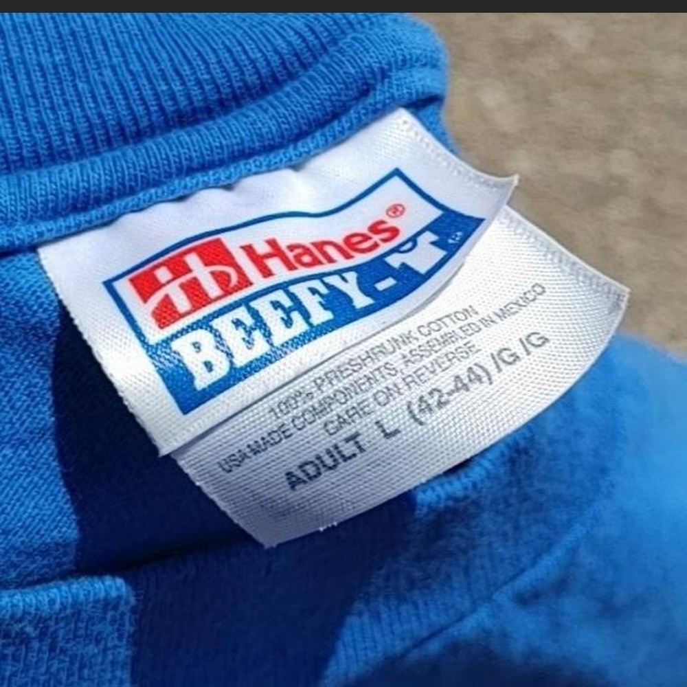 Vtg 90s Intel Involved In The Community T-Shirt L Hanes Beefy Tee Made In USA - Picture 4 of 5